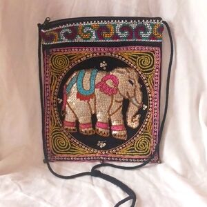 Handmade elephant design purse